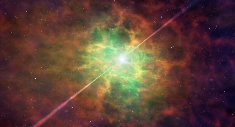 A Pulsar in the space.